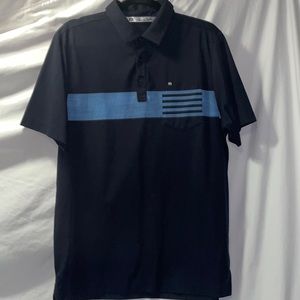 NWOT Travis Mathew pocket polo chest stripe